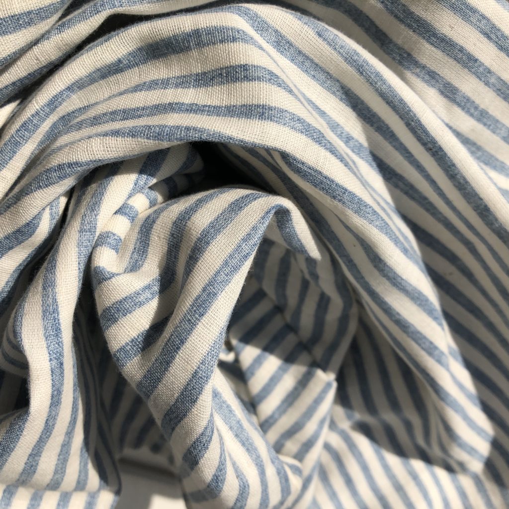 ガーゼ　ストライプ生地　ダブルガーゼ　2重