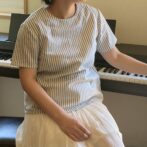 柔らかなガーゼ　女性らしいコーデ　肌の弱い方の服　アレルギー　大人女性　天然素材