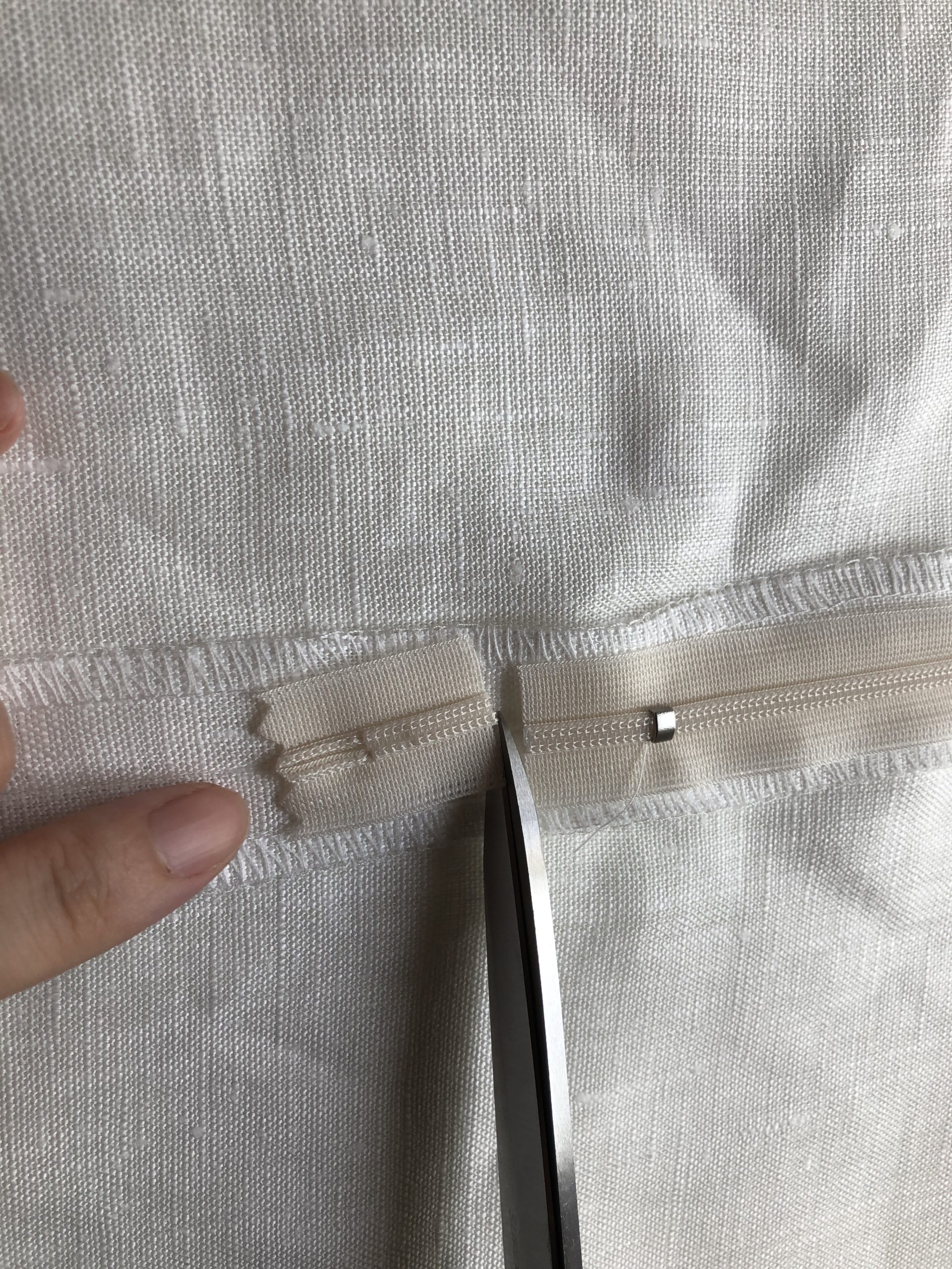 ファスナーつけ方