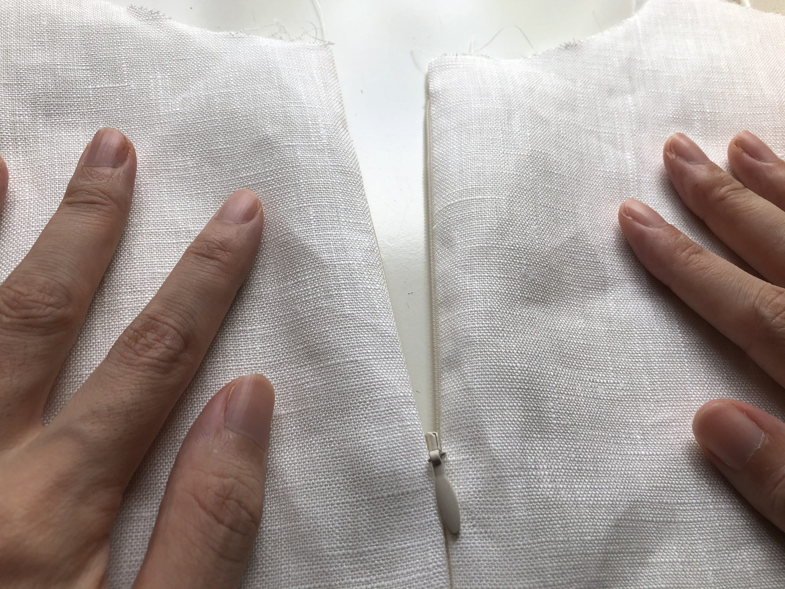 コンシールファスナーつけ方