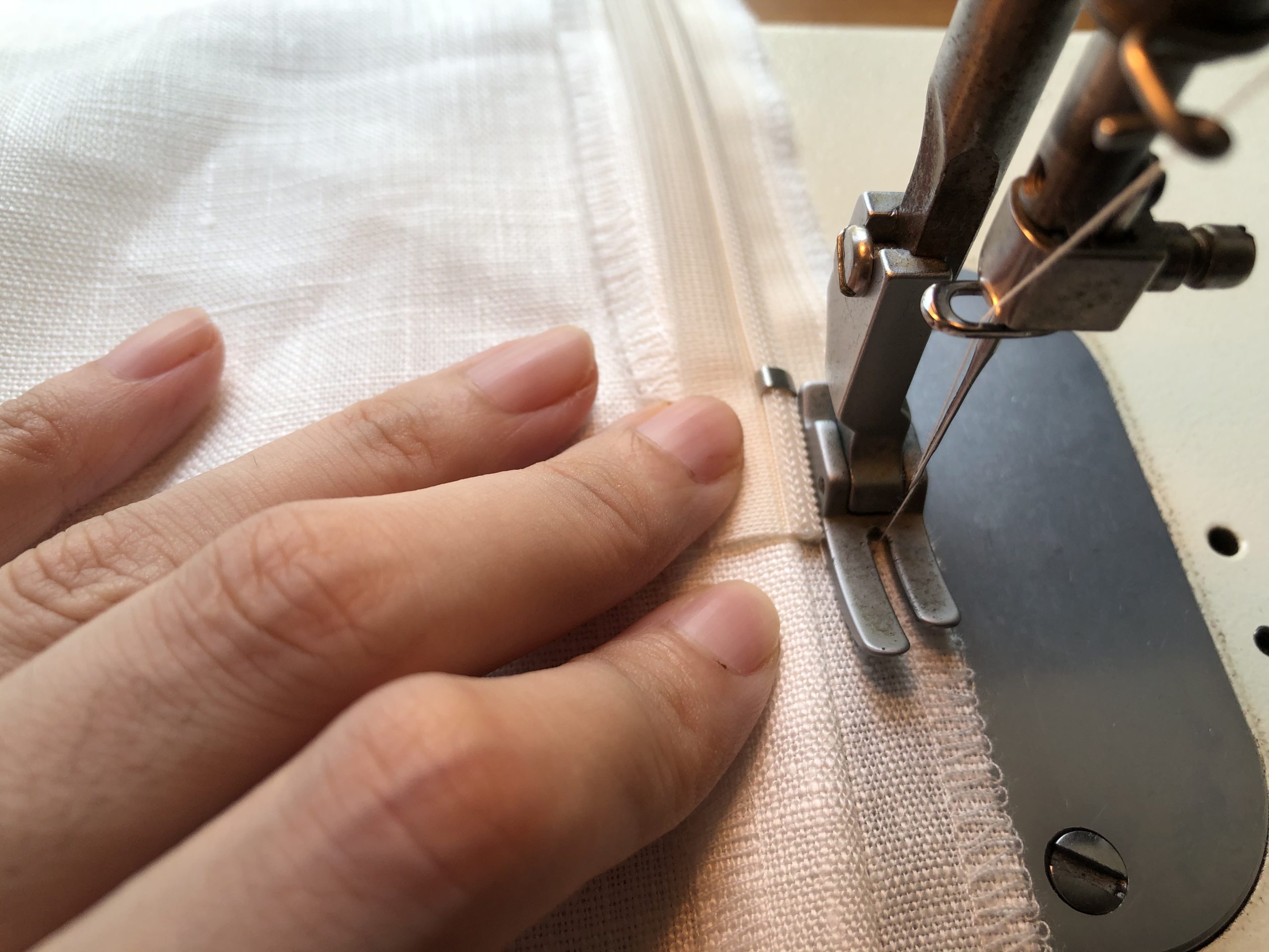 ファスナーつけ方