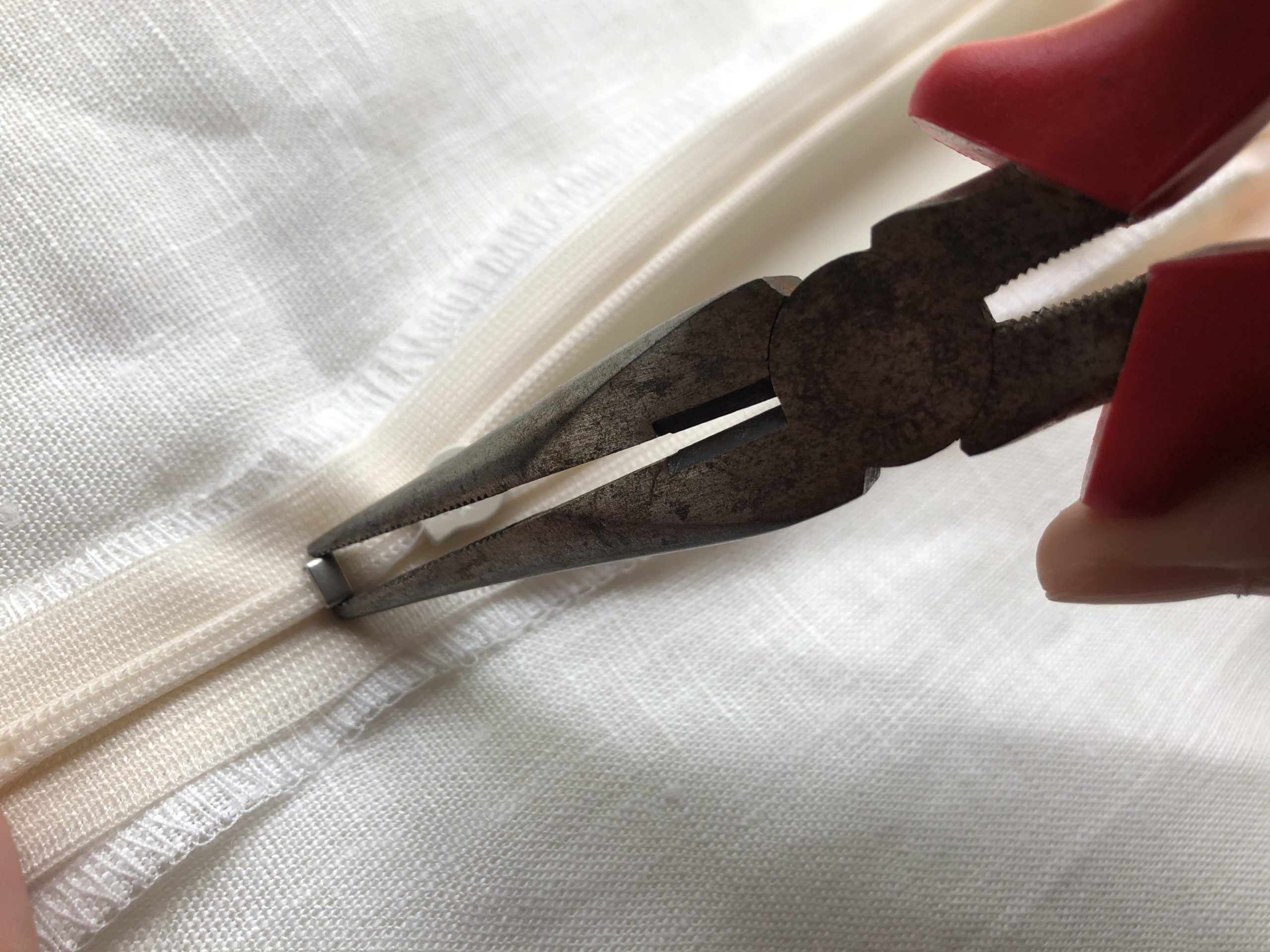 コンシールファスナーつけ方