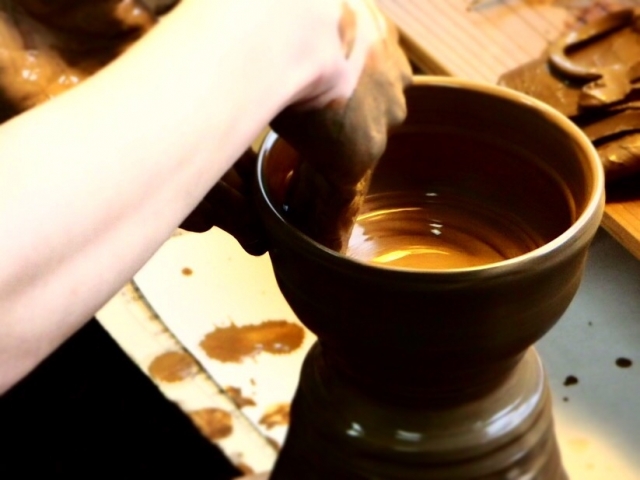 陶芸教室　ロクロ　