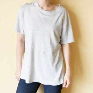 体型カバーTブラウス：Tシャツが似合わなくなった”理由対策”大人の女性トップスビフォーアフター