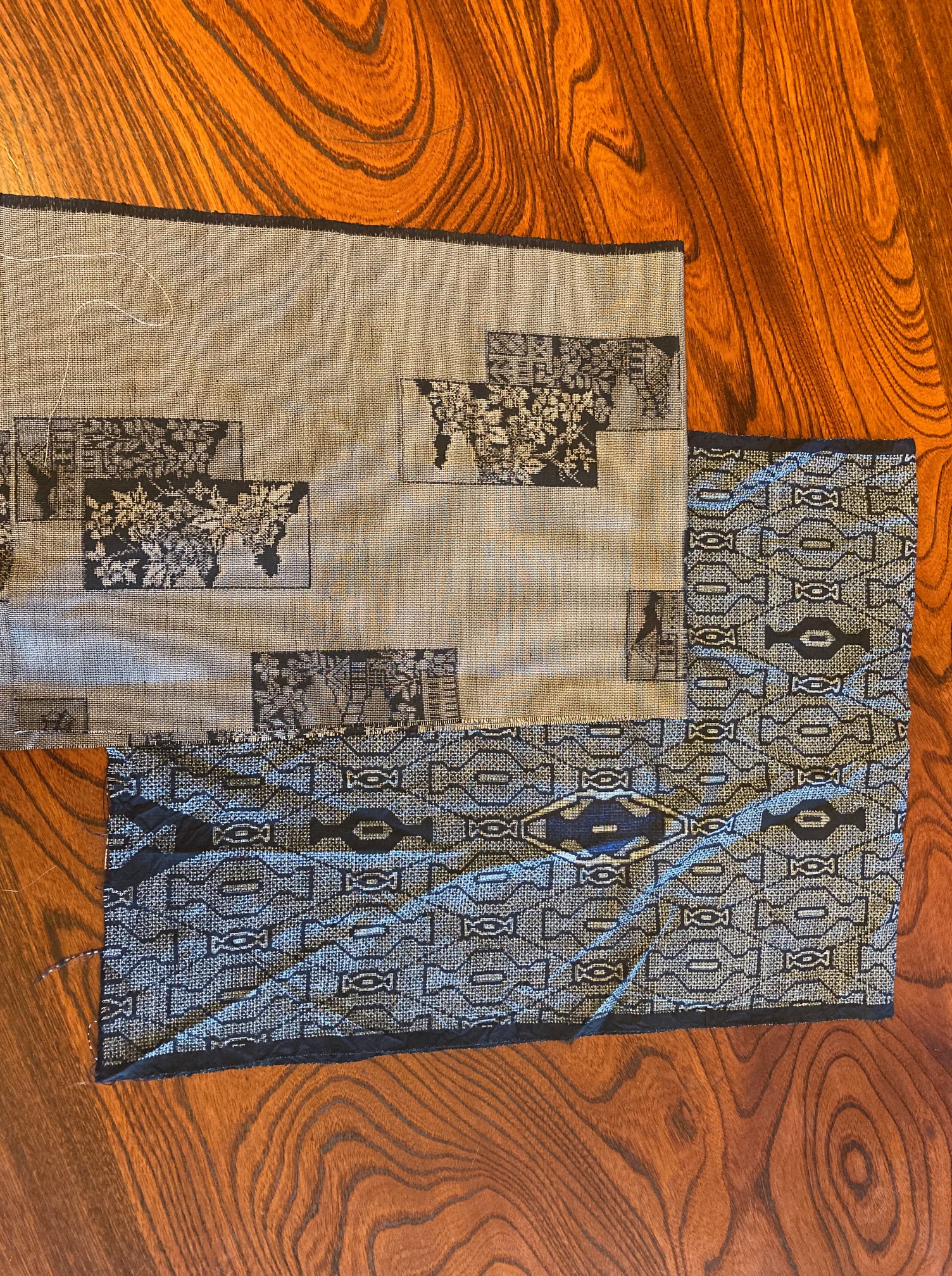 大島紬　端切れ　スカーフ