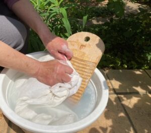 リネン麻の洗濯方法　