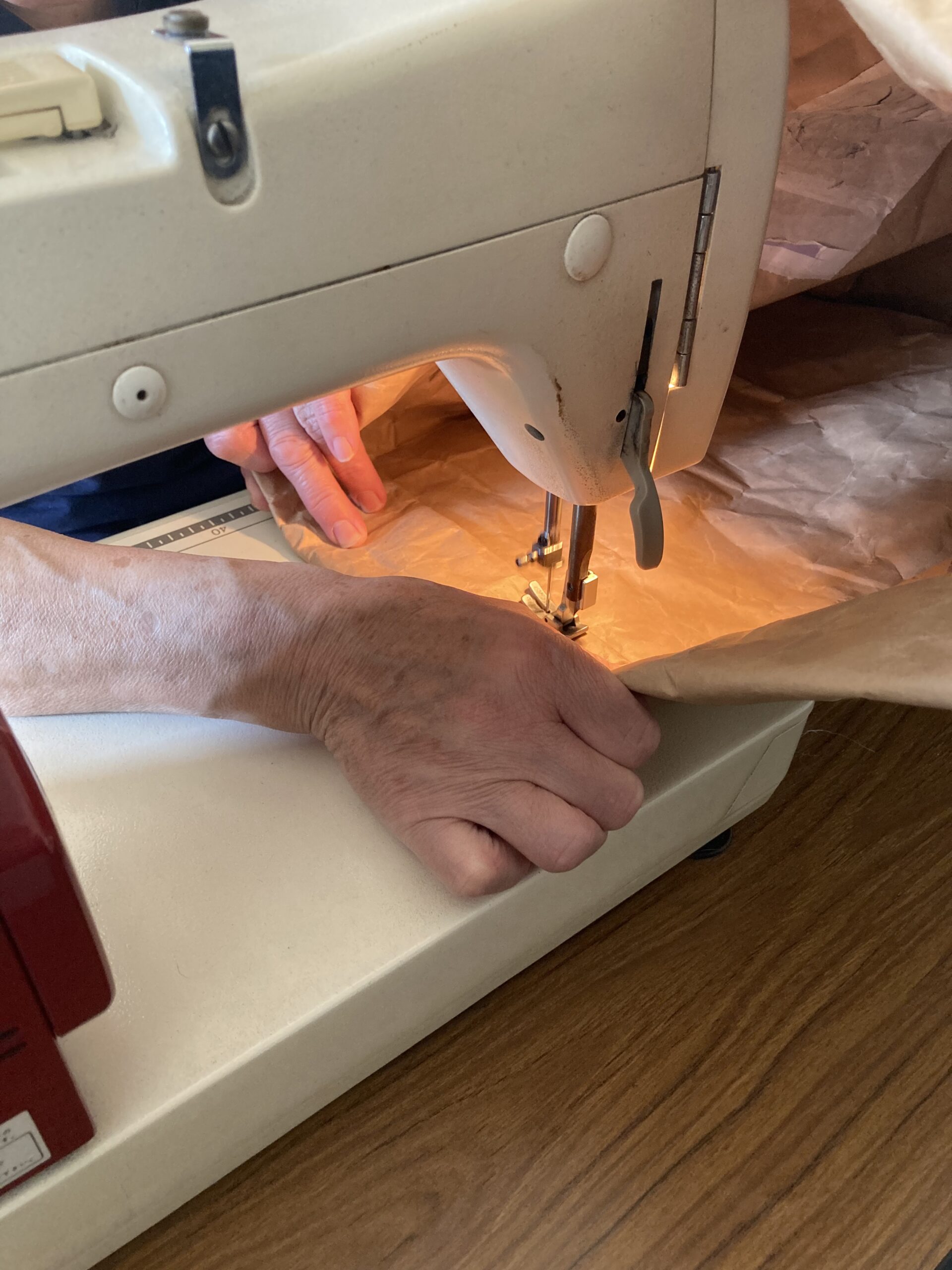 米袋エコバック作り方　ミシンで縫う