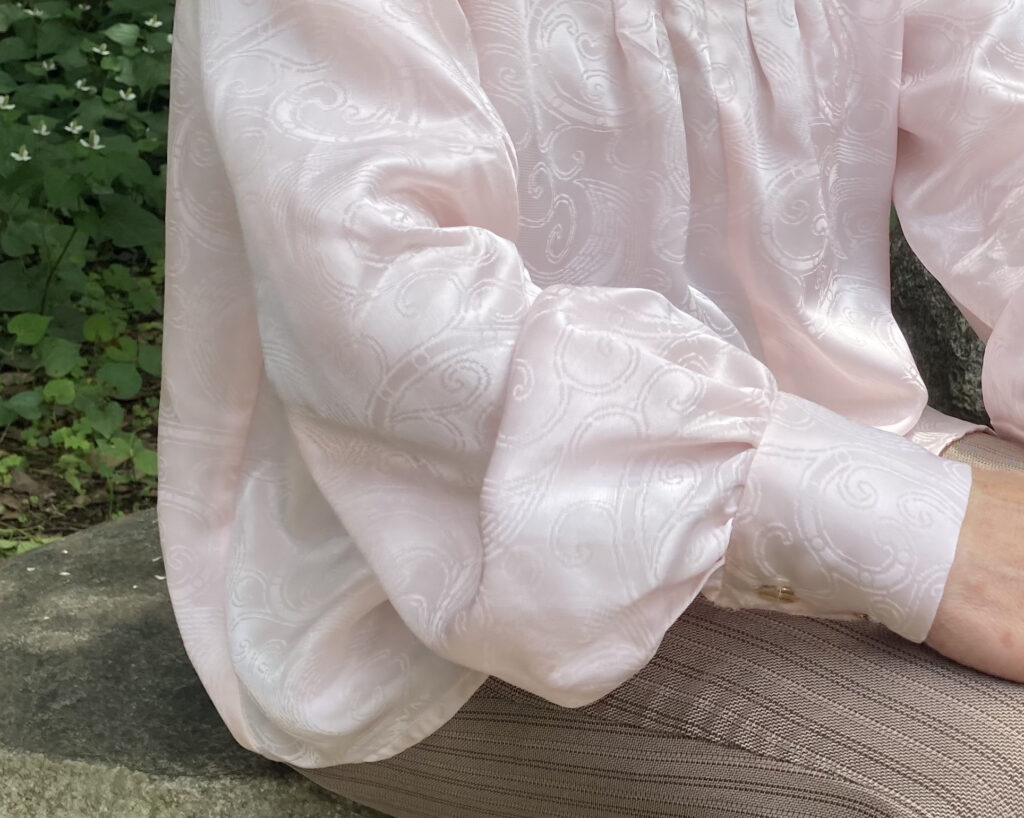 ふんわりそで長袖ブラウス　可愛い着物リメイク　