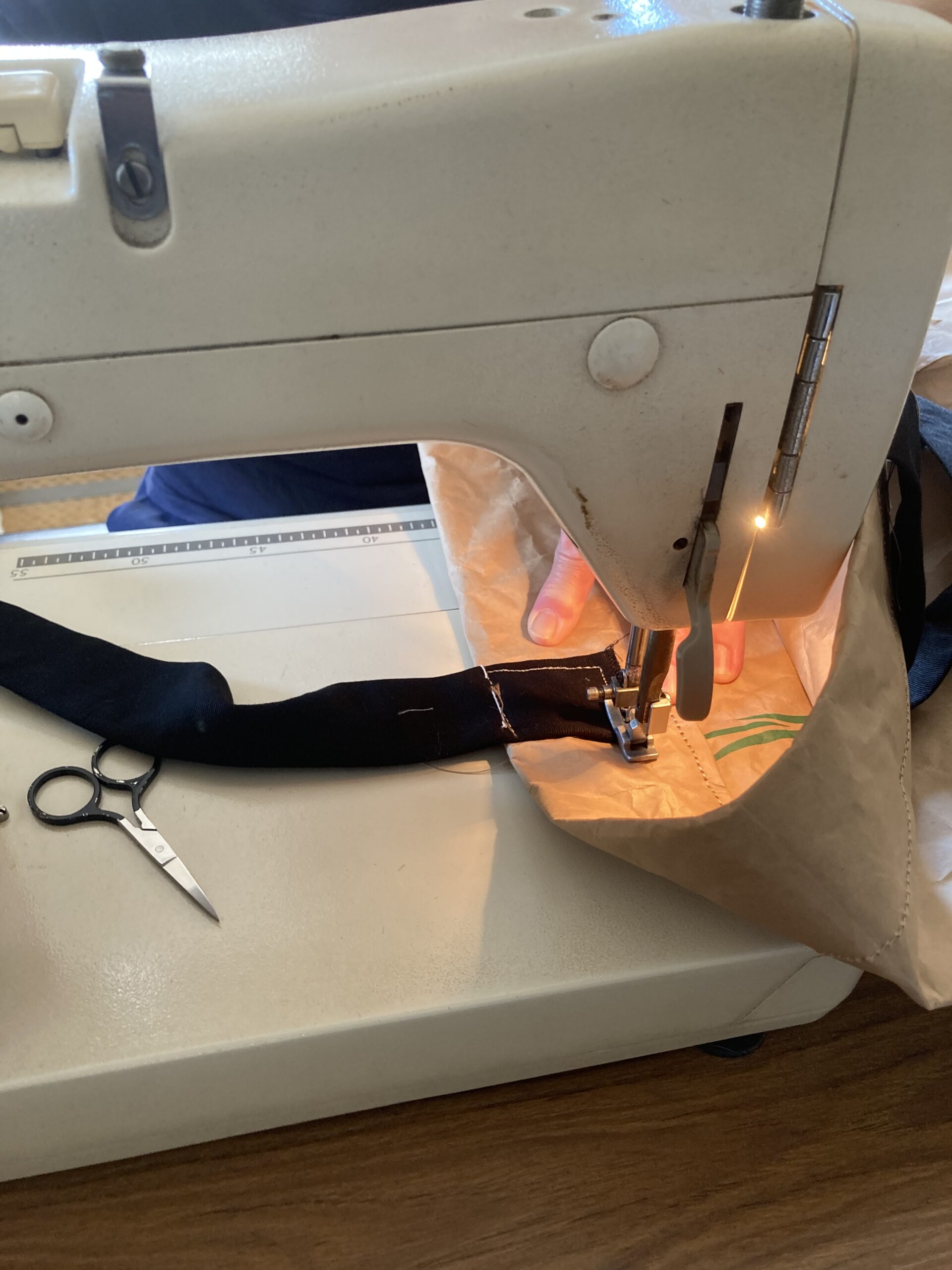 米袋エコバック作り方　持ち手