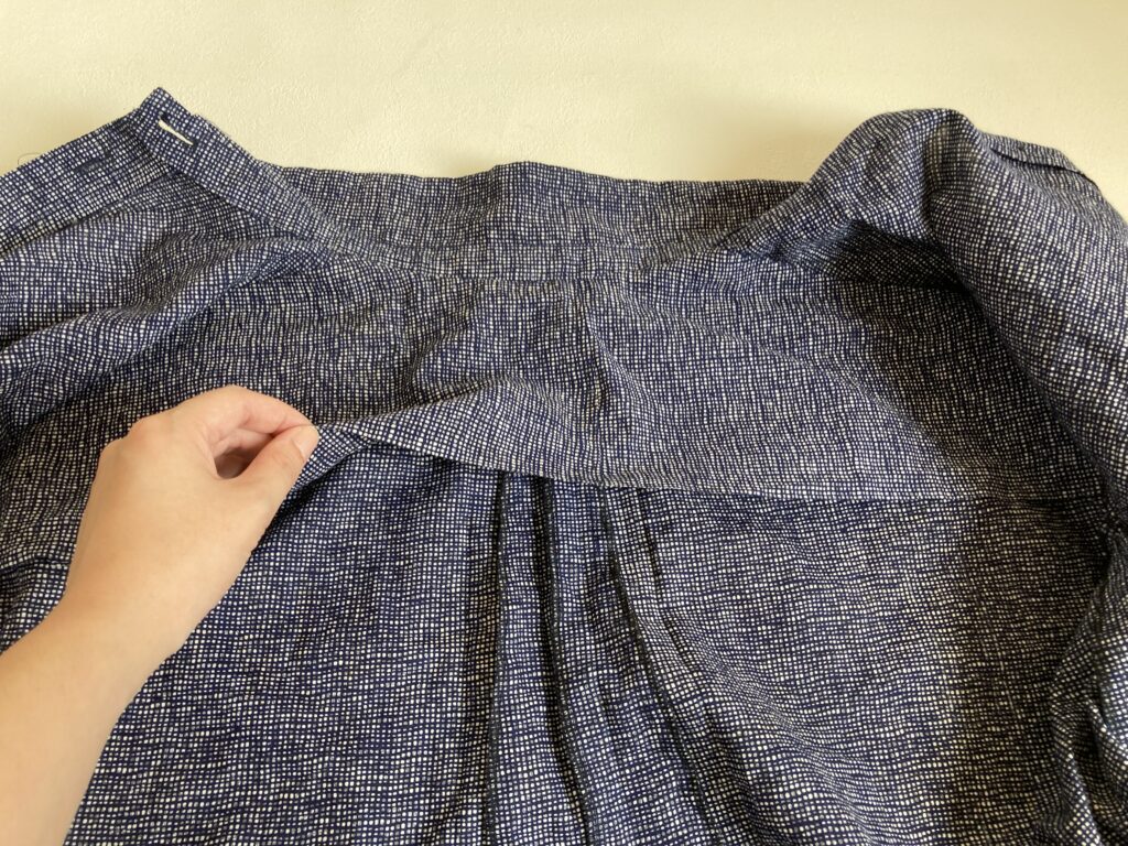 肩の補強　洋裁　浴衣リメイク　アップサイクル　手作り服
