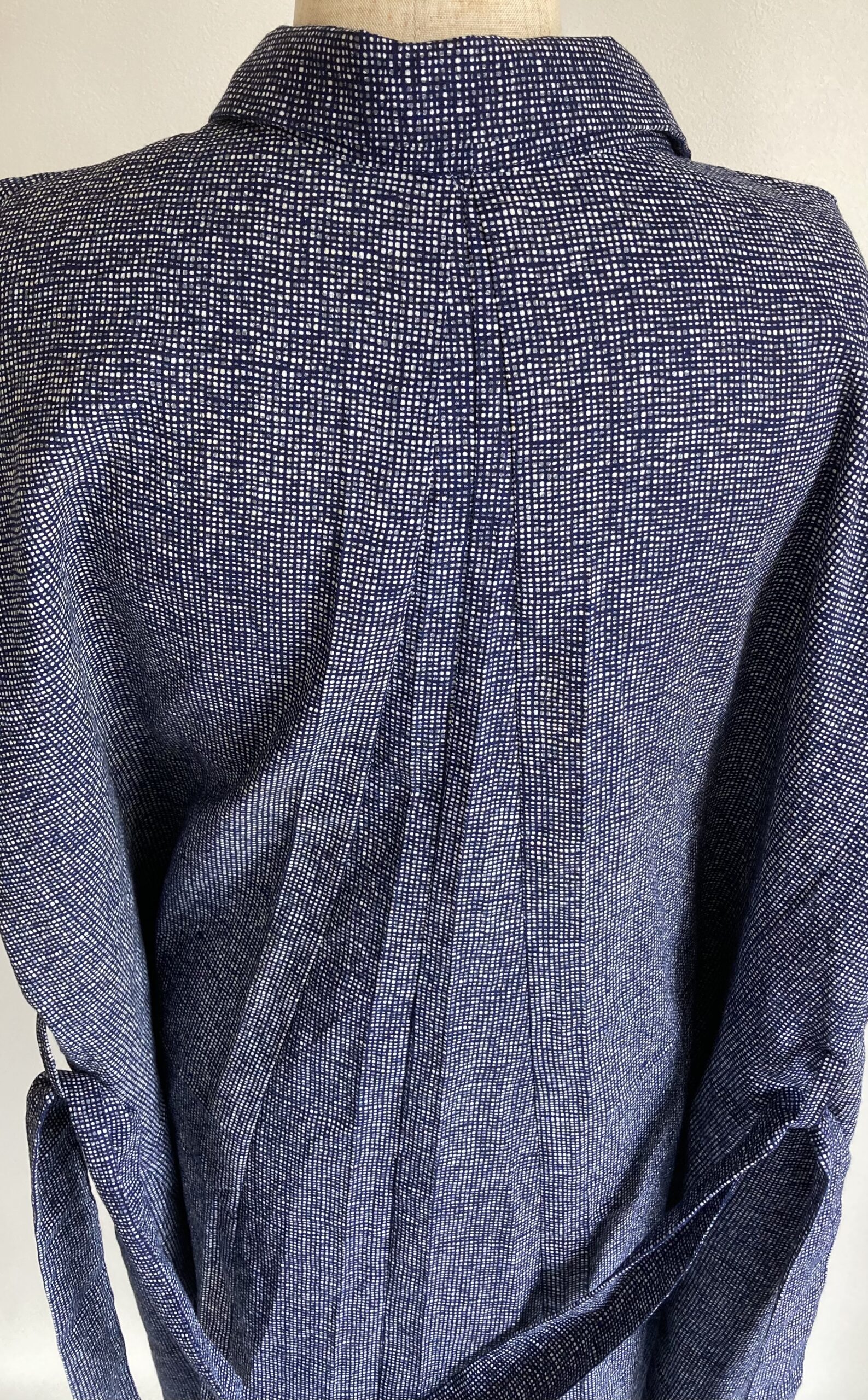 浴衣リメイク　ワンピース　後ろハギ　手作り服　アップサイクル