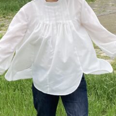 リメイク着物サラサラシルクで和柄に見えない女性物の普段使い洋服へ