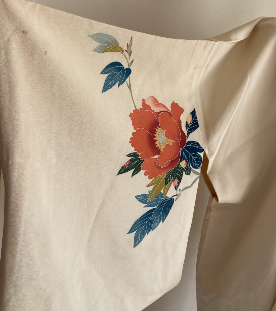 加賀友禅　着物シミ　着物リメイク　伝統工芸　アート