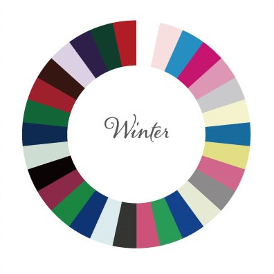 パーソナルカラー　冬　ウィンター　色　カラー