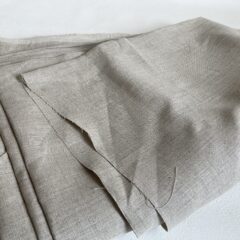 リネン（麻）100％のベージュ追加”涼しい体型カバーTブラウス”