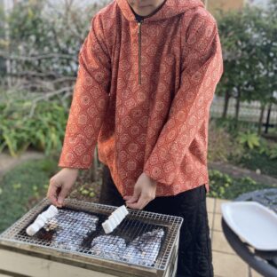 着物リメイクで楽しむパーカー”アウトドアスタイル”無駄なく使う工夫