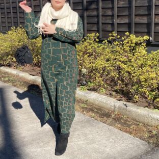 着物リメイク”紬で作る個性的な服”素材感あふれる絹糸