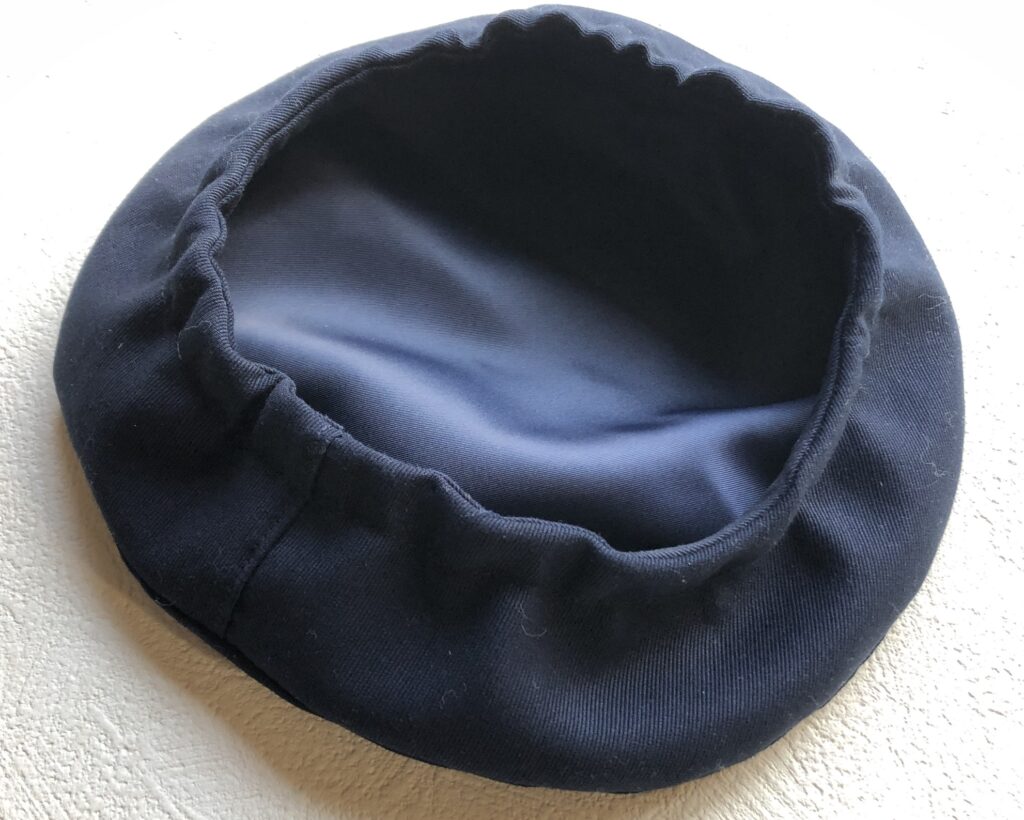ベレー帽 紺 子供用 ハンドメイド