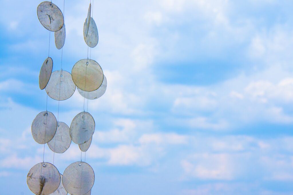貝殻風鈴　夏の空　サマー