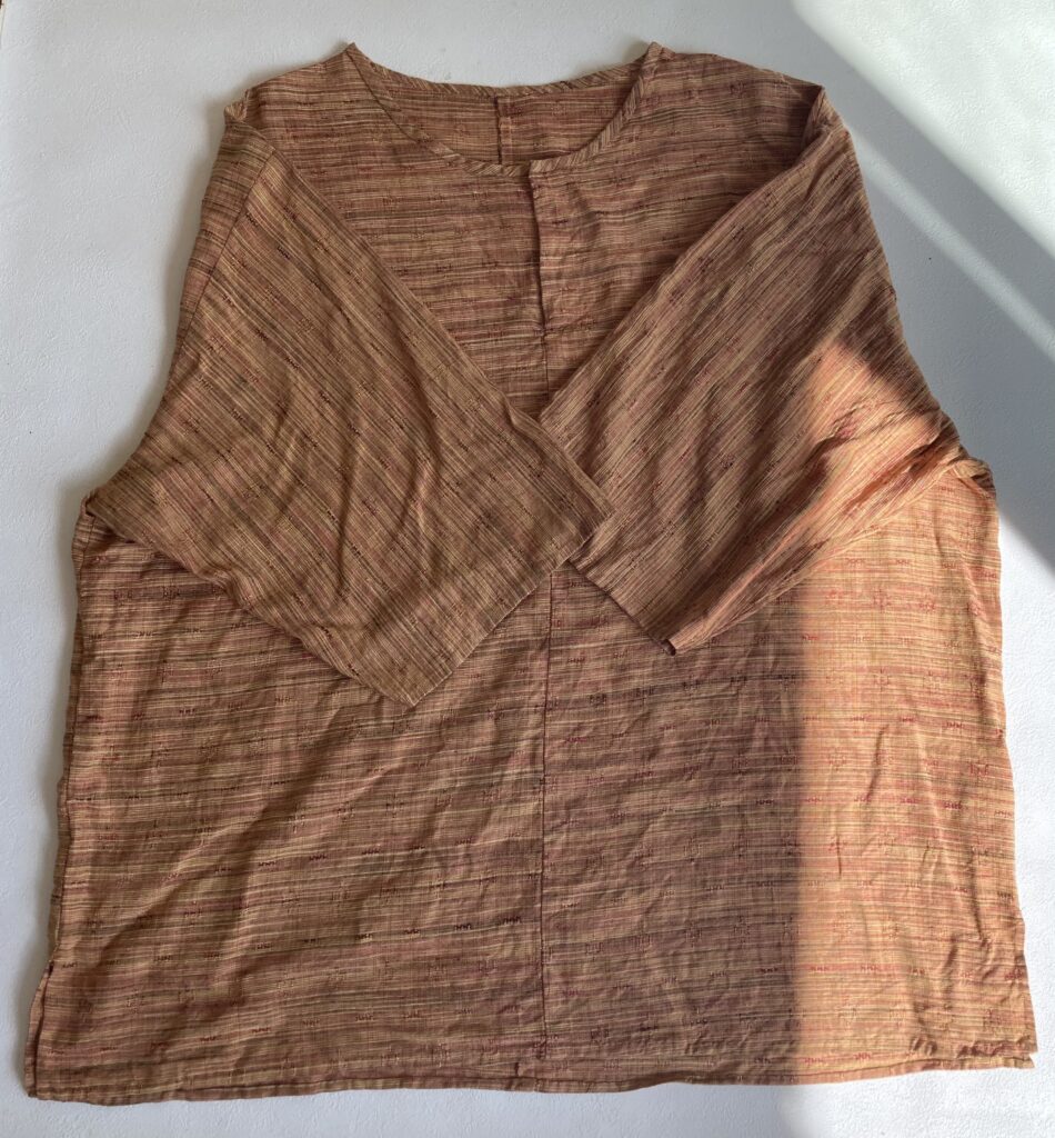 浴衣リメイクＴシャツ　オレンジ