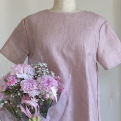 母の日に最適！洋服プレゼント麻/リネンブラウス40代50代60代ママが喜ぶ体型カバー服ギフト