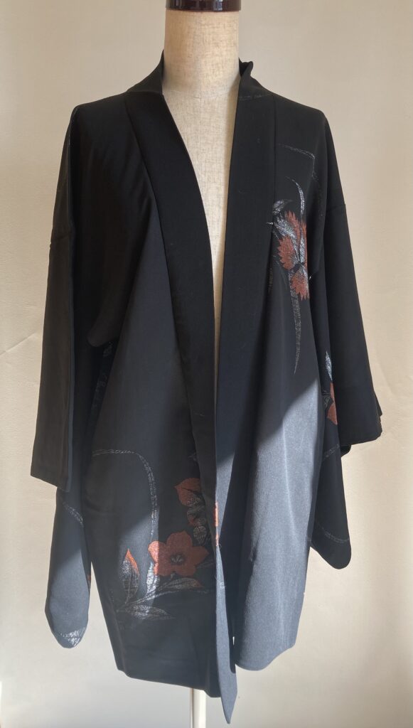 着物　羽織　黒　リメイク
